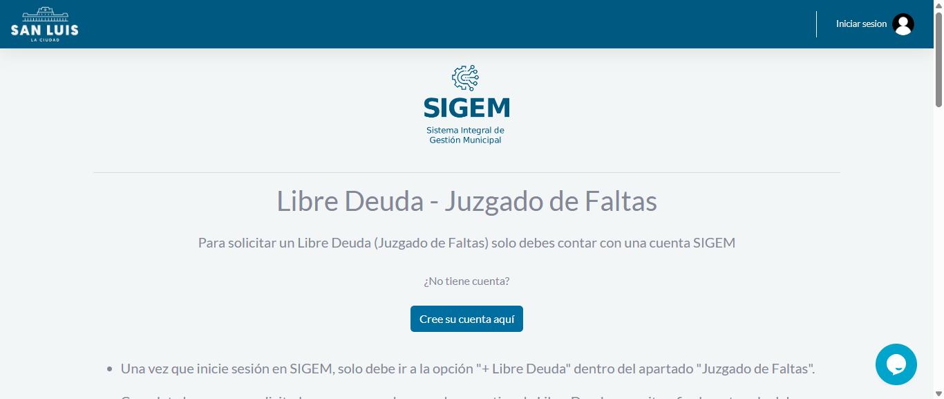 Página oficial para consultar multas de tránsito en San Luis